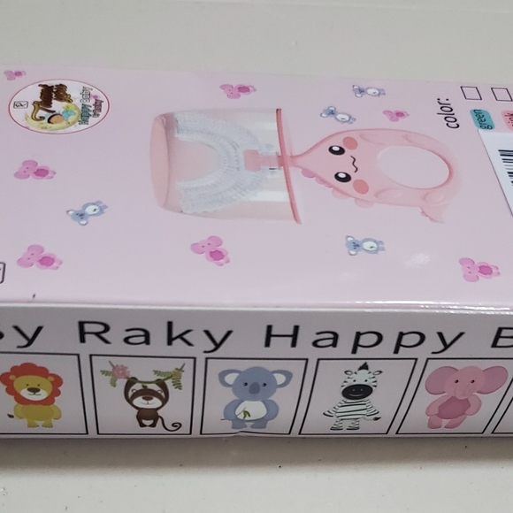 Toothbrush, Silicone Soft Bristled Brush with Cover for Kids 2-6 Years - Picture 4 of 4